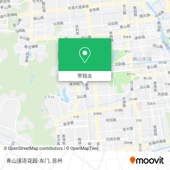 青山溪语花园-东门地图