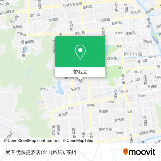 尚客优快捷酒店(金山路店)地图