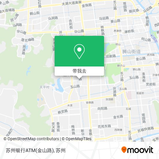 苏州银行ATM(金山路)地图