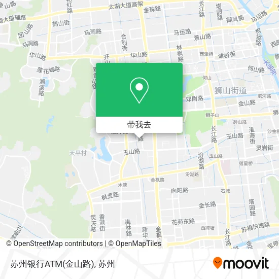 苏州银行ATM(金山路)地图