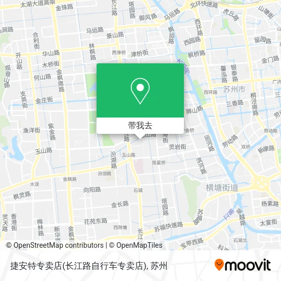 捷安特专卖店(长江路自行车专卖店)地图