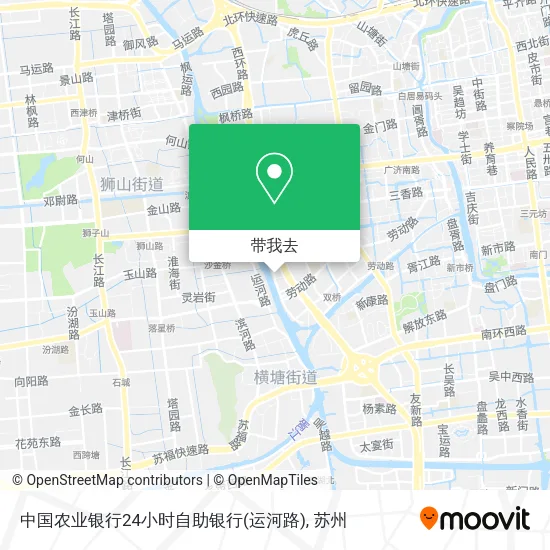 中国农业银行24小时自助银行(运河路)地图