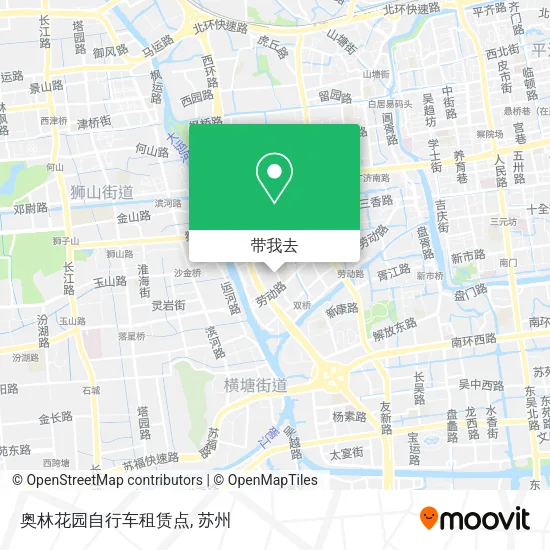 奥林花园自行车租赁点地图