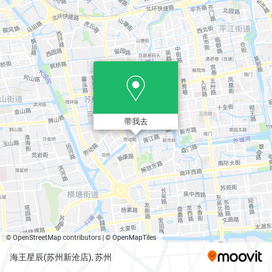 海王星辰(苏州新沧店)地图