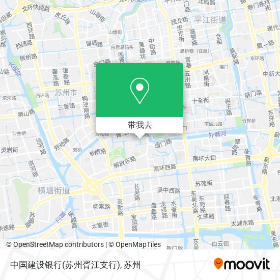 中国建设银行(苏州胥江支行)地图