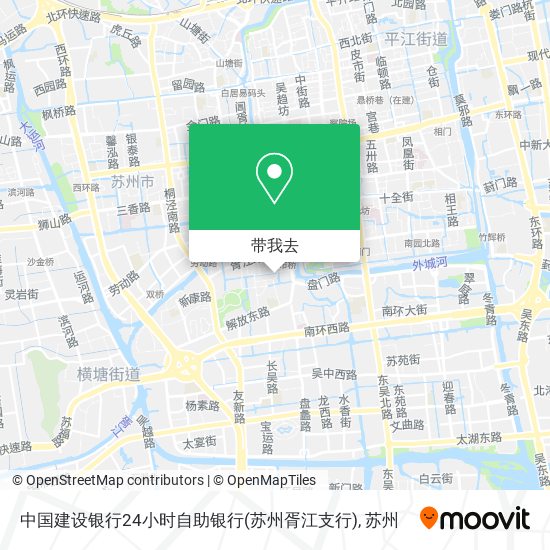 中国建设银行24小时自助银行(苏州胥江支行)地图