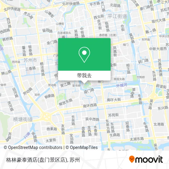 格林豪泰酒店(盘门景区店)地图