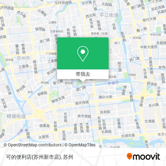 可的便利店(苏州新市店)地图