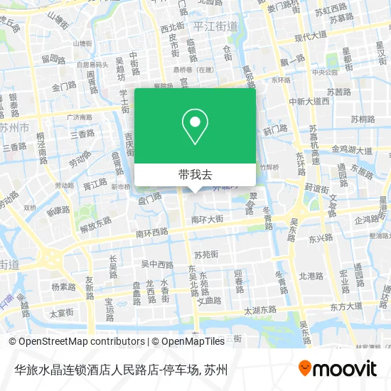 华旅水晶连锁酒店人民路店-停车场地图