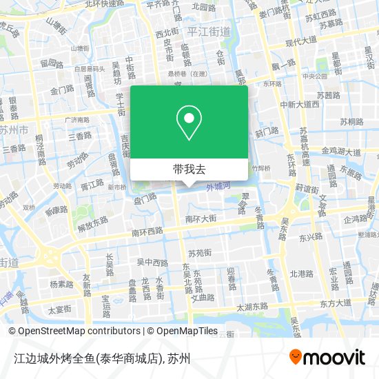 江边城外烤全鱼(泰华商城店)地图