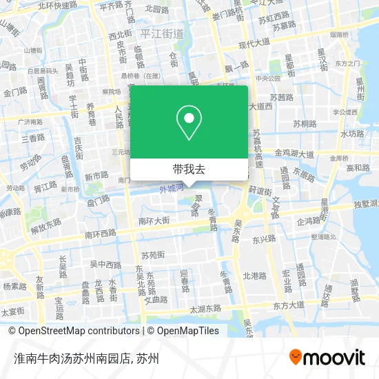 淮南牛肉汤苏州南园店地图