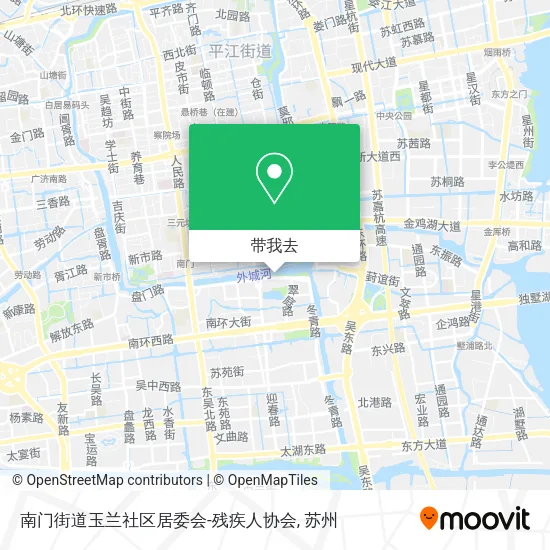 南门街道玉兰社区居委会-残疾人协会地图