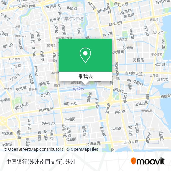 中国银行(苏州南园支行)地图