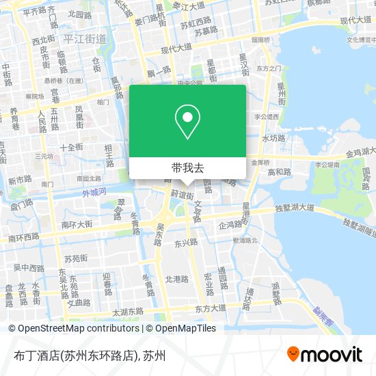 布丁酒店(苏州东环路店)地图