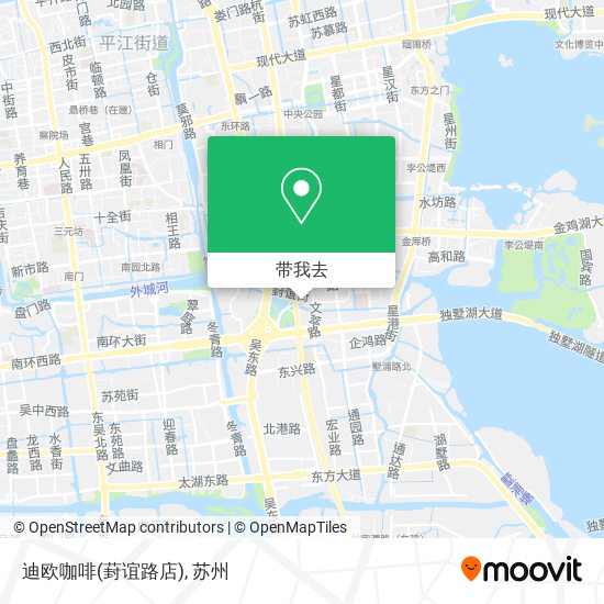 迪欧咖啡(葑谊路店)地图