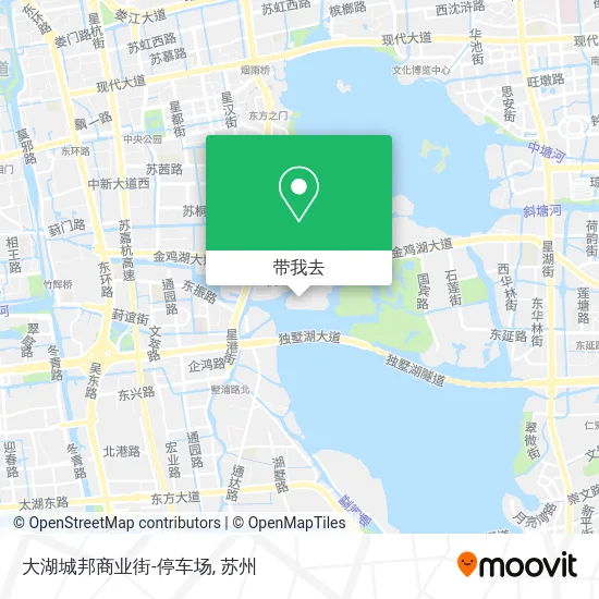 大湖城邦商业街-停车场地图