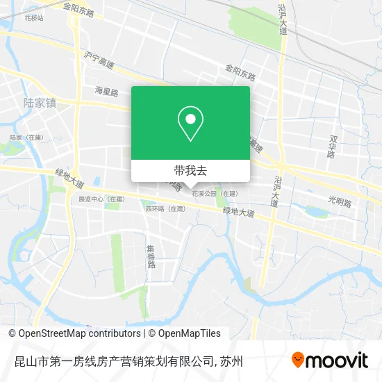 昆山市第一房线房产营销策划有限公司地图