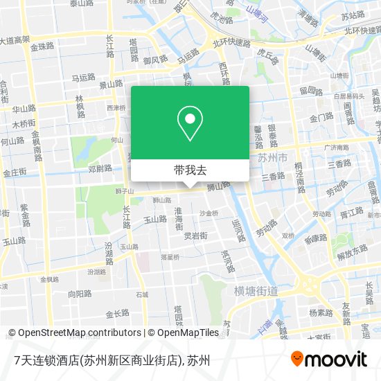 7天连锁酒店(苏州新区商业街店)地图