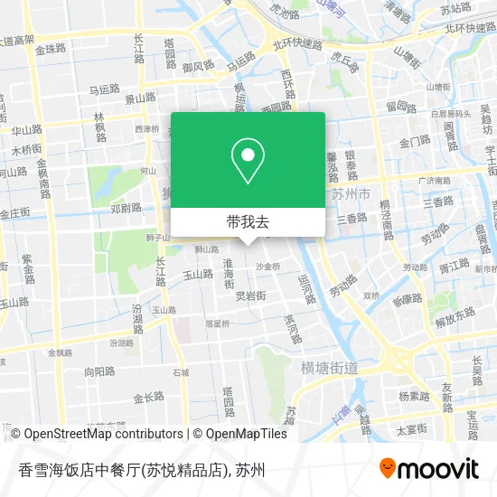 香雪海饭店中餐厅(苏悦精品店)地图