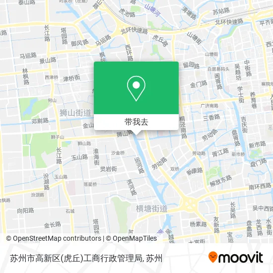 苏州市高新区(虎丘)工商行政管理局地图
