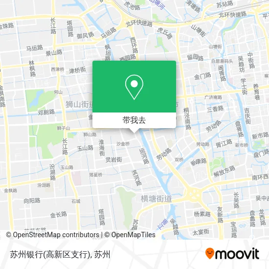 苏州银行(高新区支行)地图