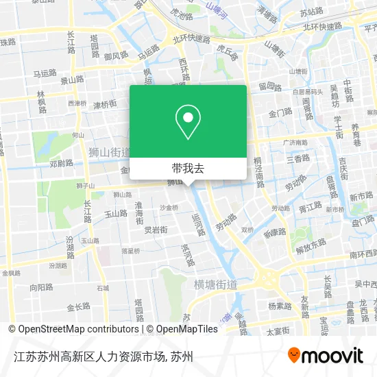 江苏苏州高新区人力资源市场地图