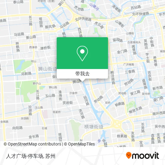 人才广场-停车场地图