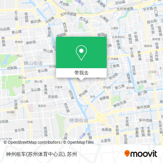 神州租车(苏州体育中心店)地图