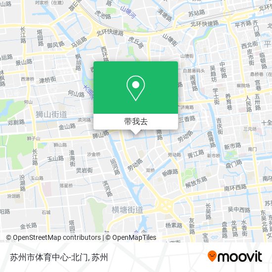 苏州市体育中心-北门地图