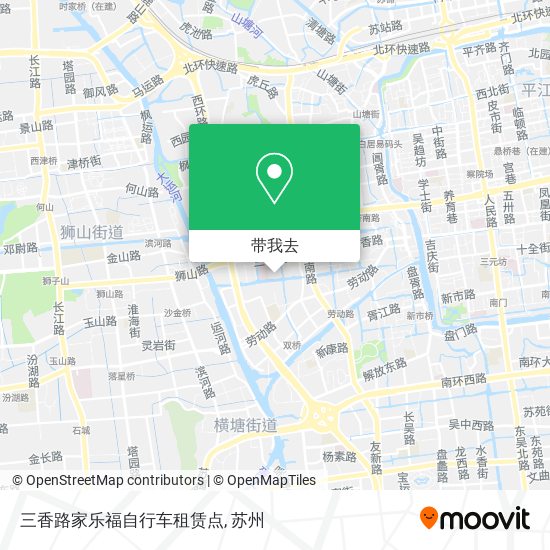 三香路家乐福自行车租赁点地图