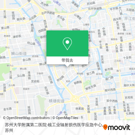 苏州大学附属第二医院-核工业辐射损伤医学应急中心地图