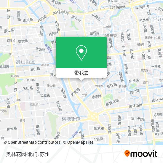 奥林花园-北门地图