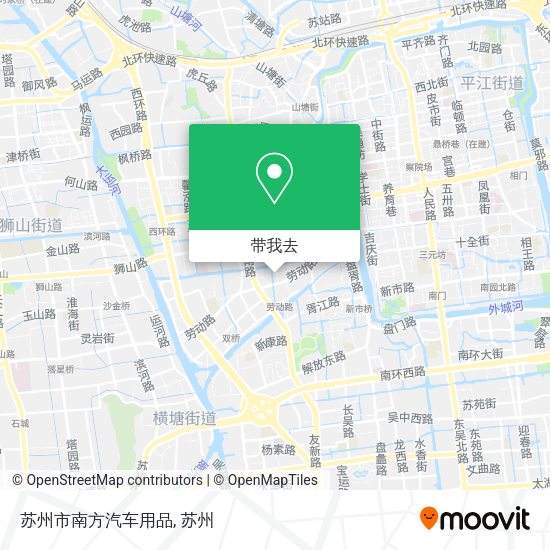 苏州市南方汽车用品地图