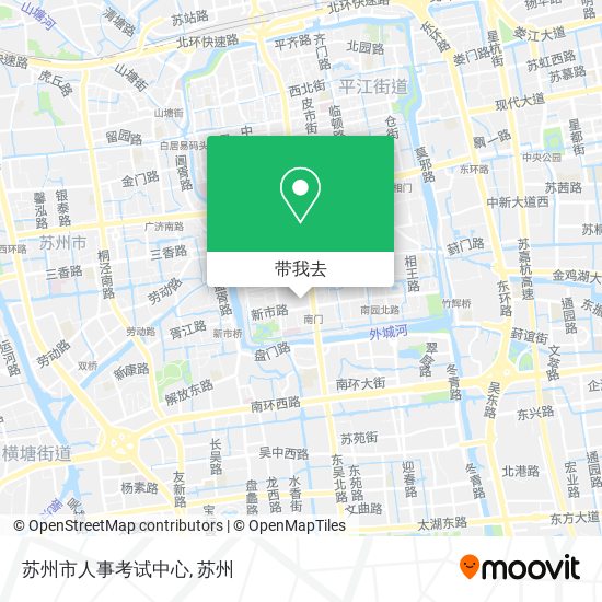 苏州市人事考试中心地图