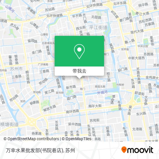 万幸水果批发部(书院巷店)地图