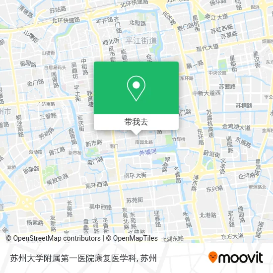 苏州大学附属第一医院康复医学科地图