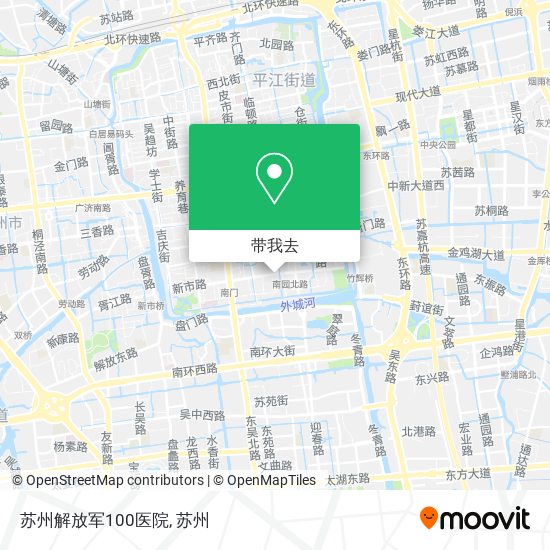 苏州解放军100医院地图