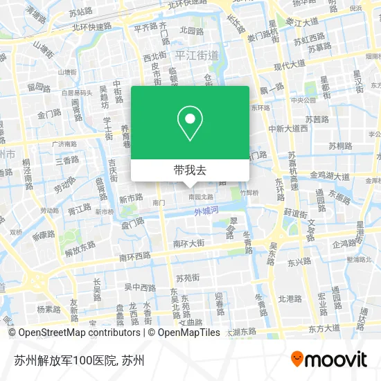 苏州解放军100医院地图