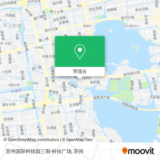 苏州国际科技园三期-科技广场地图