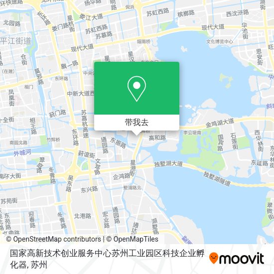 国家高新技术创业服务中心苏州工业园区科技企业孵化器地图