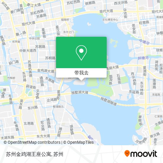 苏州金鸡湖王座公寓地图