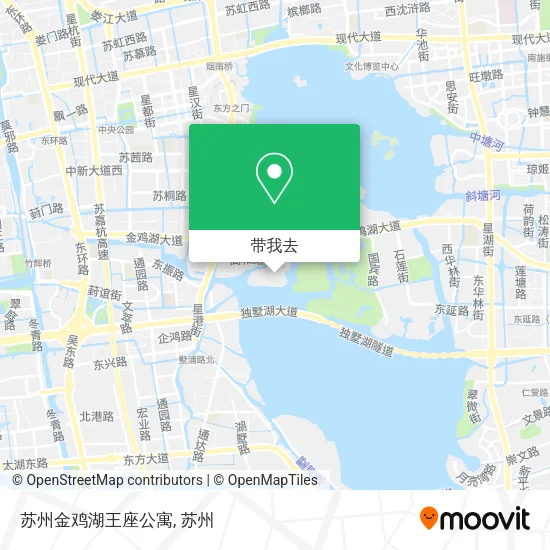 苏州金鸡湖王座公寓地图