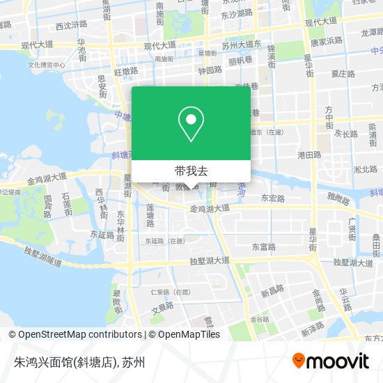 朱鸿兴面馆(斜塘店)地图