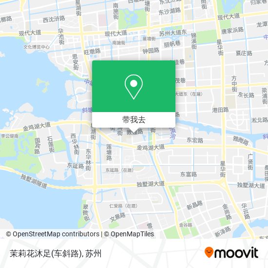 茉莉花沐足(车斜路)地图