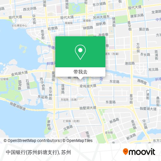 中国银行(苏州斜塘支行)地图