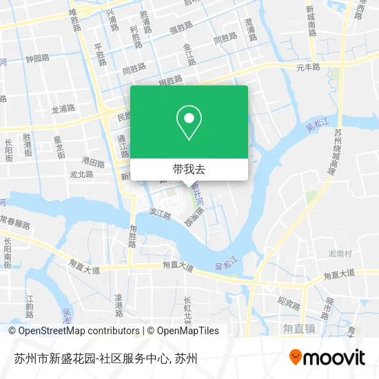 苏州市新盛花园-社区服务中心地图