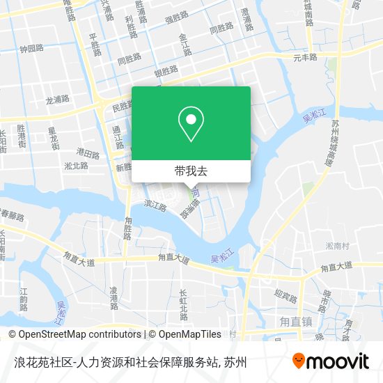 浪花苑社区-人力资源和社会保障服务站地图