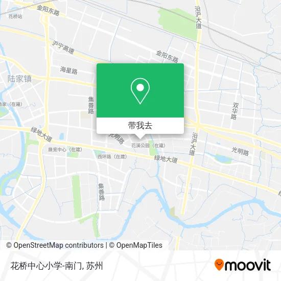 花桥中心小学-南门地图