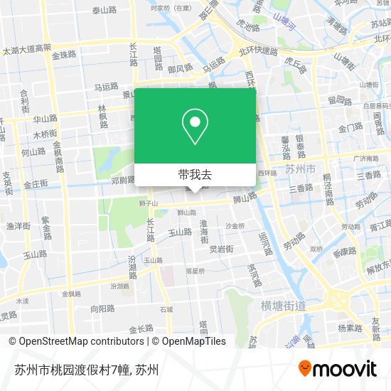 苏州市桃园渡假村7幢地图