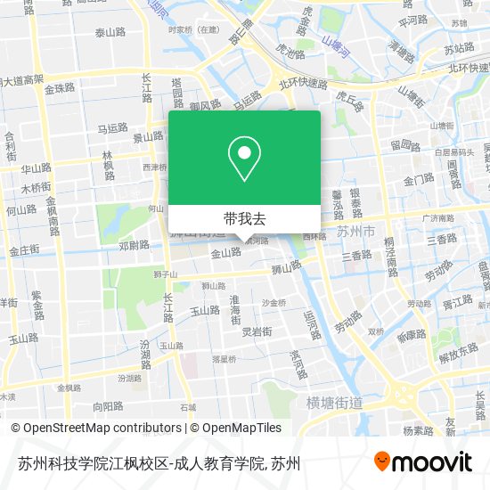 苏州科技学院江枫校区-成人教育学院地图